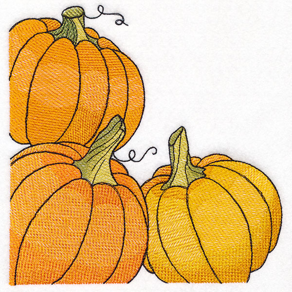 Autumn Pumpkins Corner