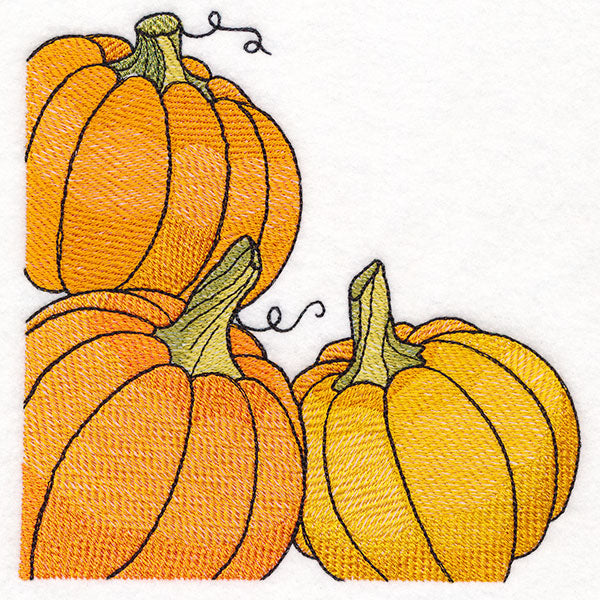 Autumn Pumpkins Corner
