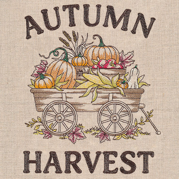 Autumn Harvest Bounty Wagon