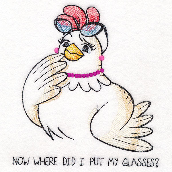Now Where Did I Put My Glasses Chicken