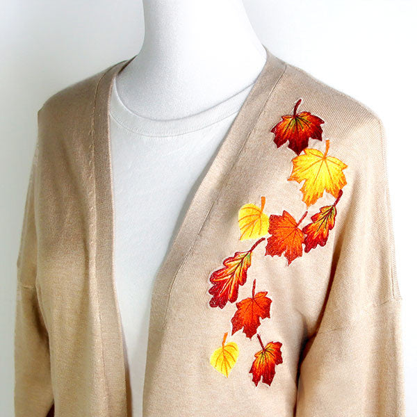 Cascading Leaves in Autumn