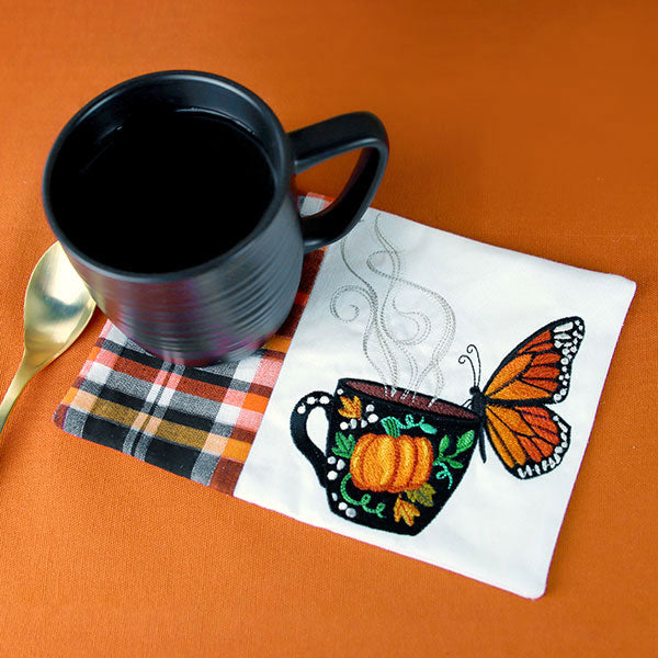 Autumn Coffee Break Monarch Butterfly