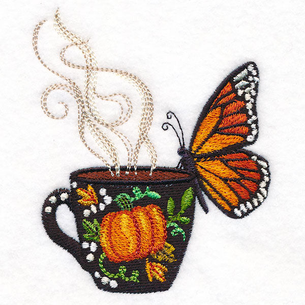 Autumn Coffee Break Monarch Butterfly