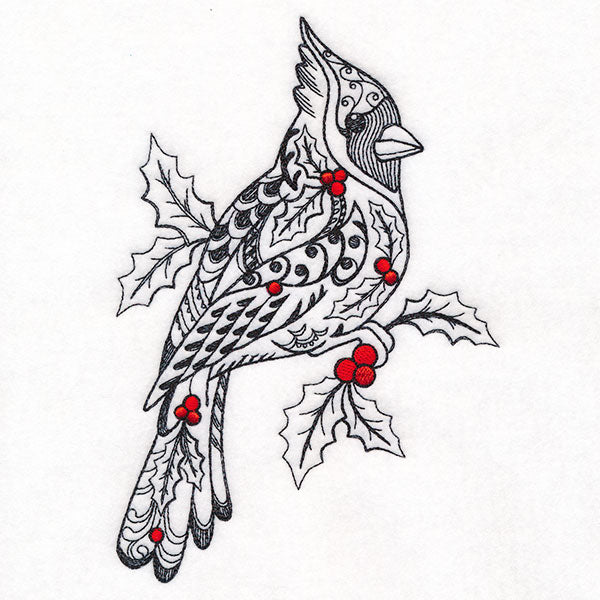Doodle Treasures - Christmas Cardinal
