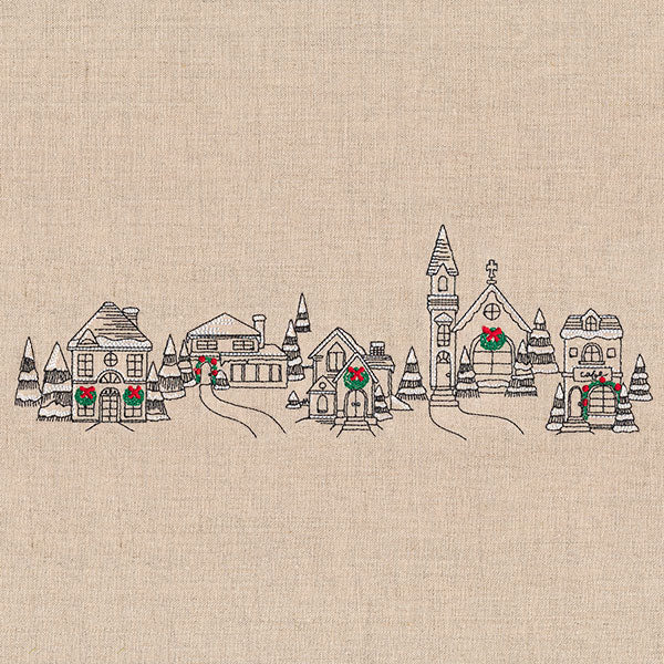 Christmas Village Border