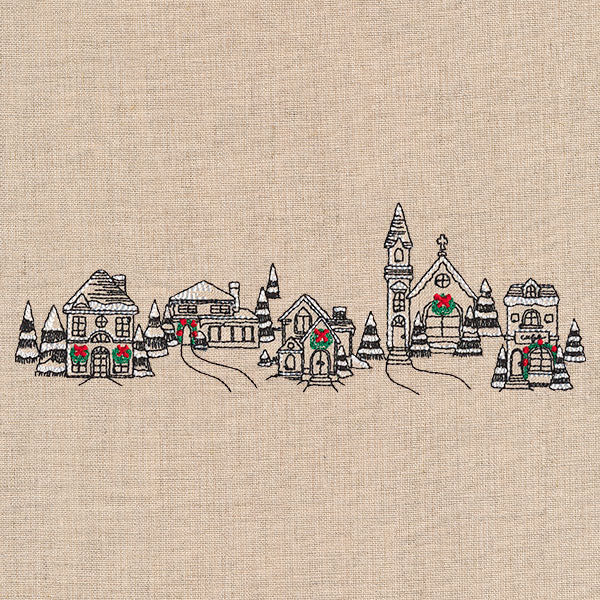 Christmas Village Border