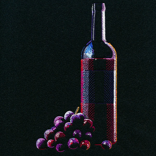 Sommelier's Delight Wine Bottle & Grapes