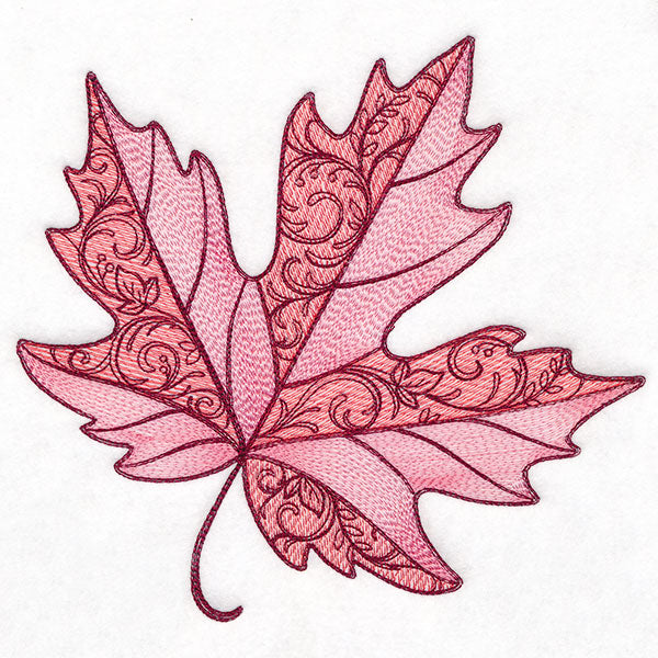 Swirling Fall Details Maple Leaf