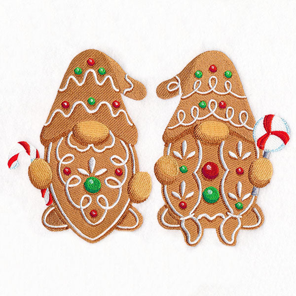 Christmas Gingerbread Gnome Couple