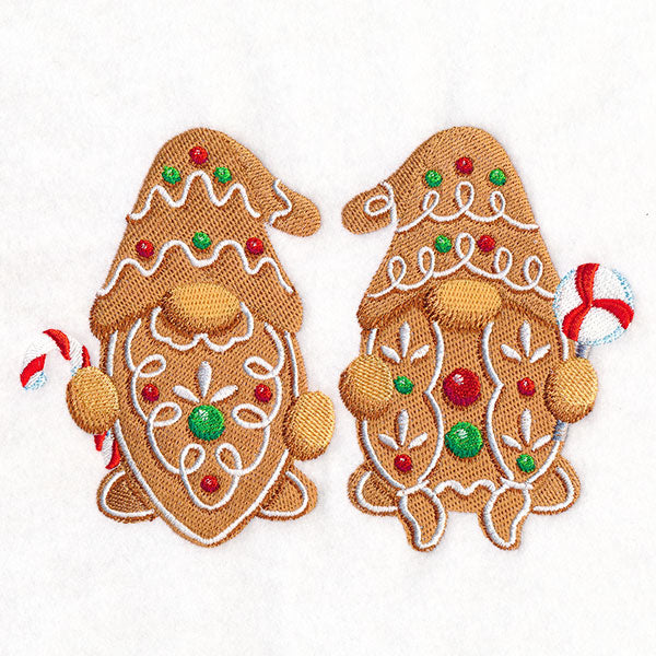 Christmas Gingerbread Gnome Couple