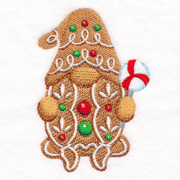 Christmas Gingerbread Lady Gnome