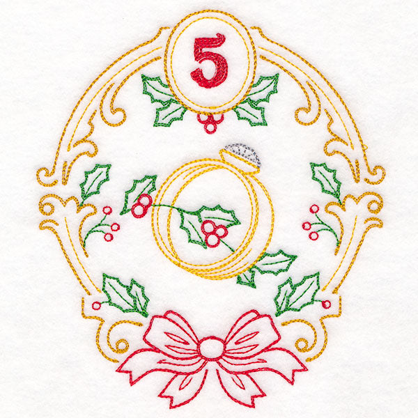 Regal 12 Days of Christmas - Five Golden Rings (Vintage)