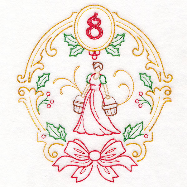 Regal 12 Days of Christmas - Eight Maids-a-Milking (Vintage)