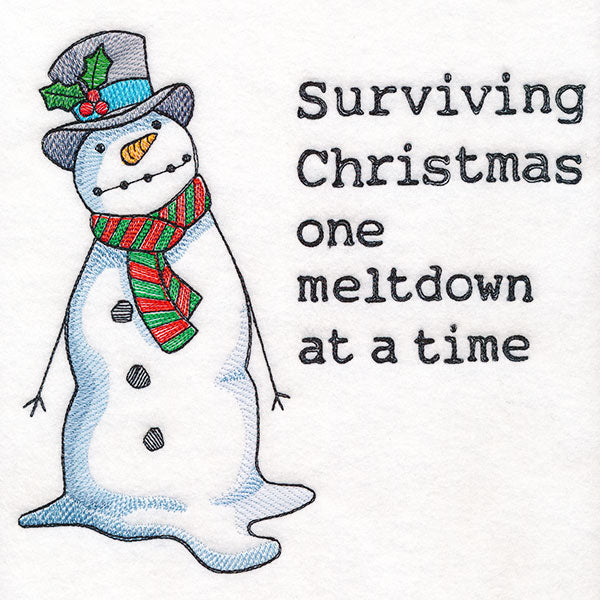 Surviving Christmas One Meltdown at a Time Snowman
