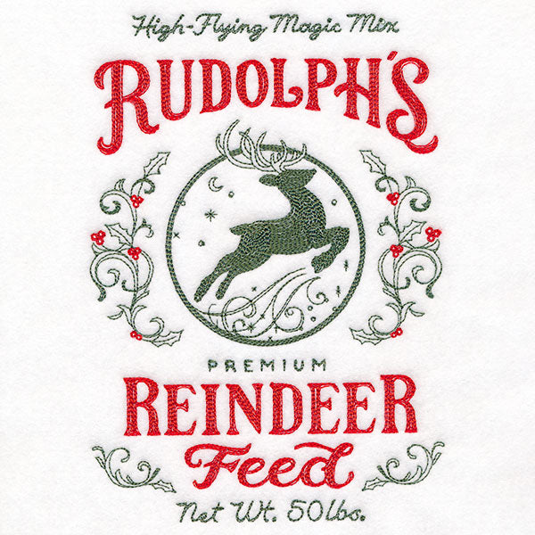Rudolph's Reindeer Feed Christmas Market Sign