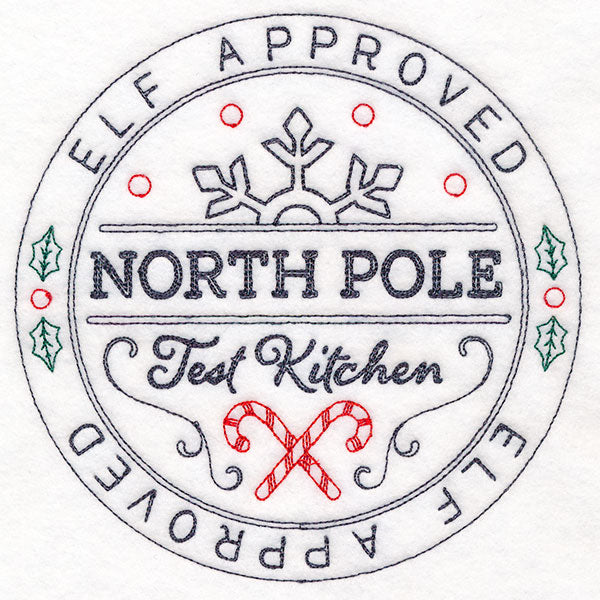 North Pole Test Kitchen Approved Stamp