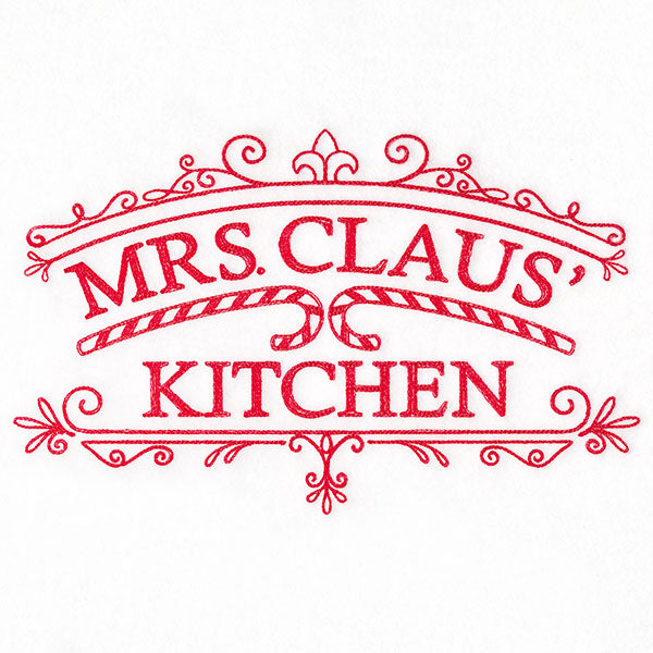 Mrs. Claus' Kitchen Market Sign