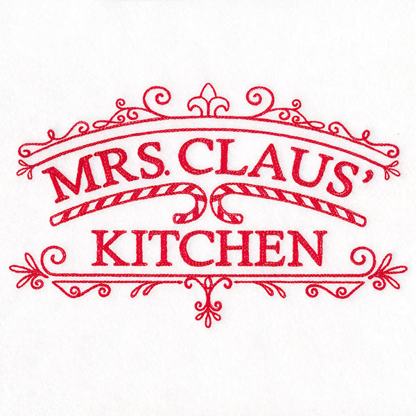 Mrs. Claus' Kitchen Market Sign
