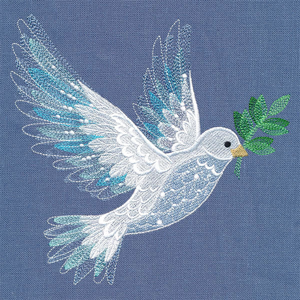 Textured for Christmas Dove