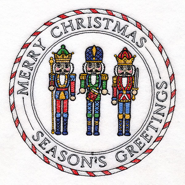 Merry Christmas Nutcracker Stamp