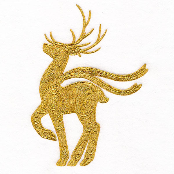 Christmas Elegance in Baroque Reindeer