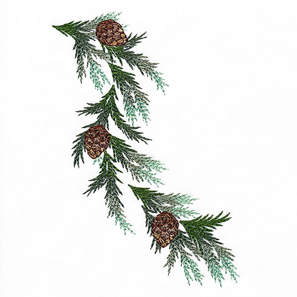 Rustic Delights Pine Boughs and Cones Spray