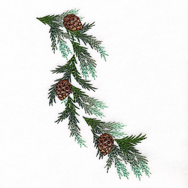Rustic Delights Pine Boughs and Cones Spray