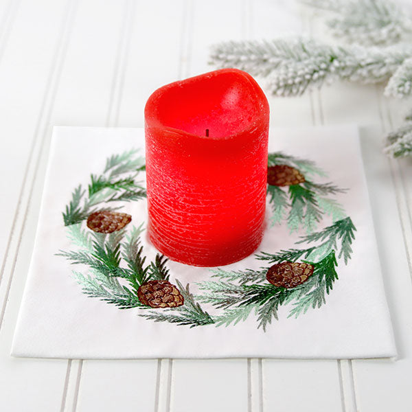 Rustic Delights Pine Boughs and Cones Wreath