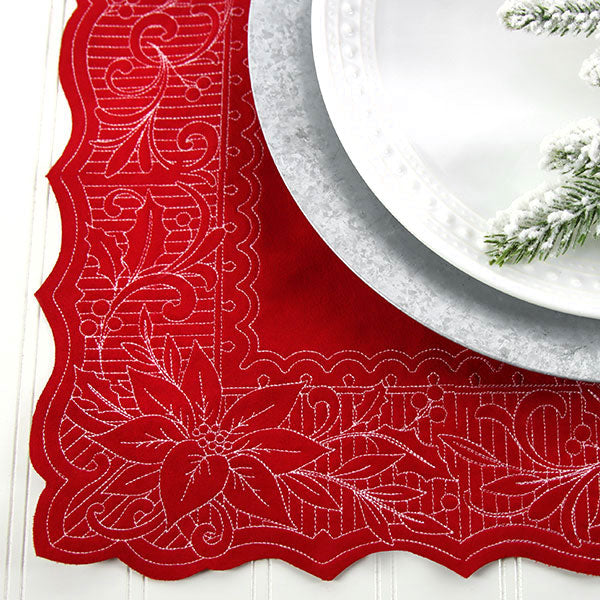 On the Edge of Beauty Christmas Border