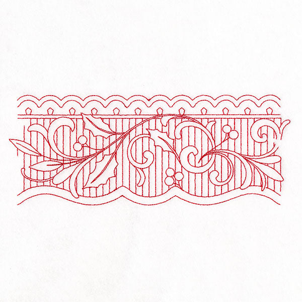 On the Edge of Beauty Christmas Border