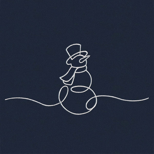 Continuous Holiday Joy Border - Snowman