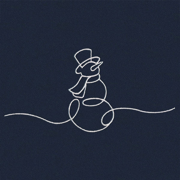 Continuous Holiday Joy Border - Snowman