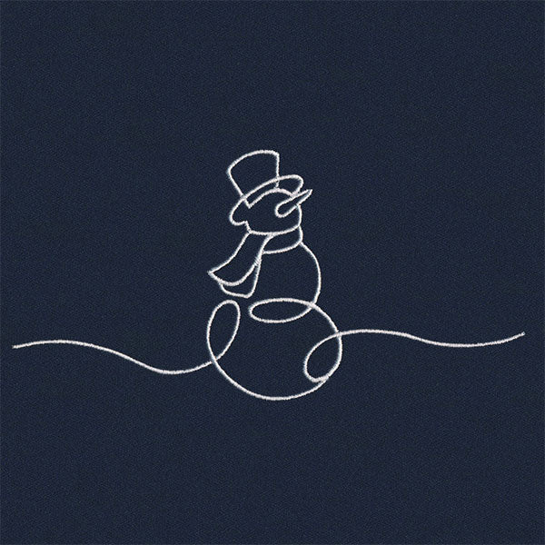 Continuous Holiday Joy Border - Snowman