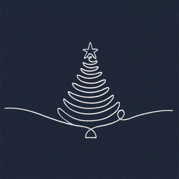 Continuous Holiday Joy Border - Christmas Tree