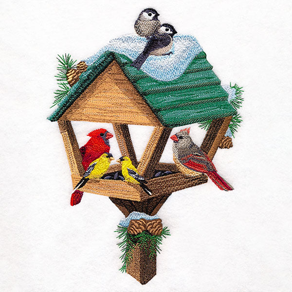 Winter Friends at the Birdfeeder