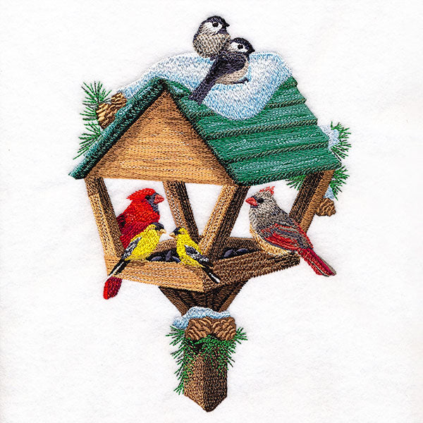 Winter Friends at the Birdfeeder