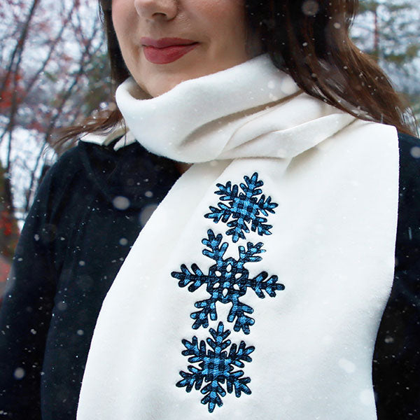 Buffalo Plaid Snowflake Trio