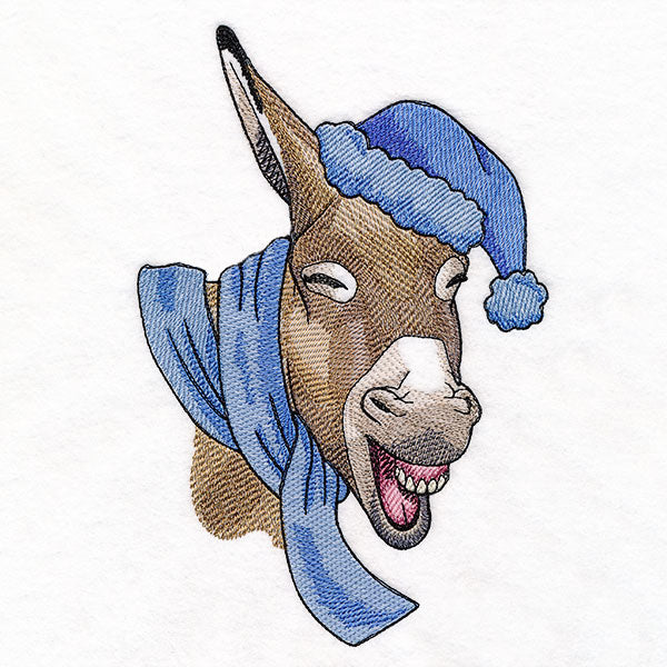 Bundled Up for Winter - Donkey