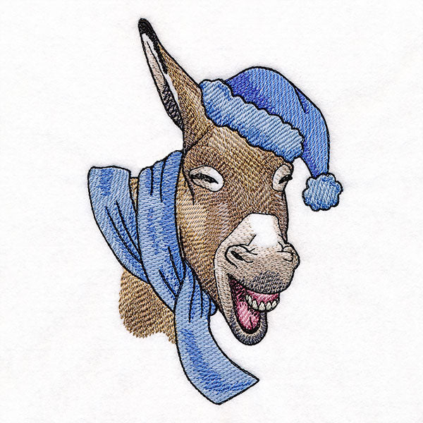 Bundled Up for Winter - Donkey