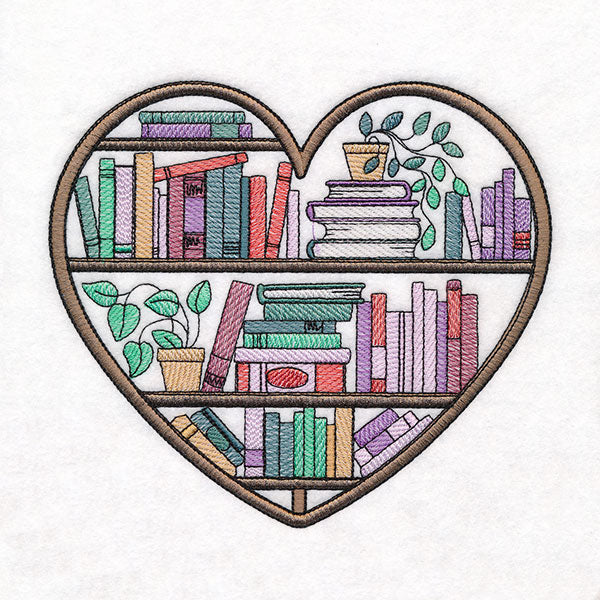Put Your Heart into Reading Bookshelf