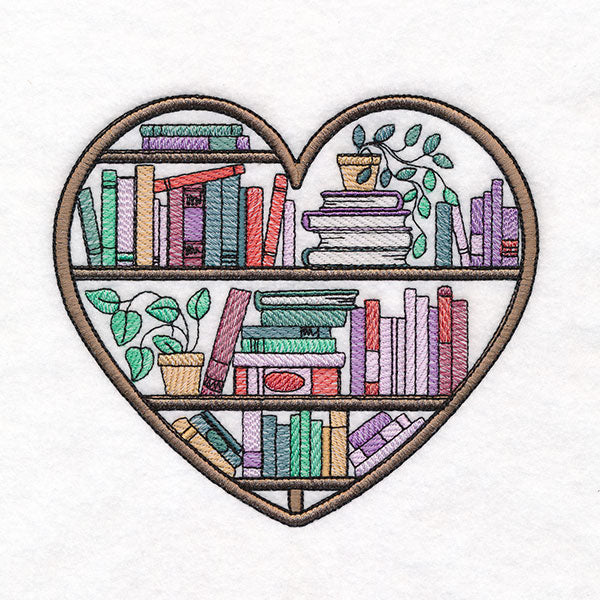 Put Your Heart into Reading Bookshelf