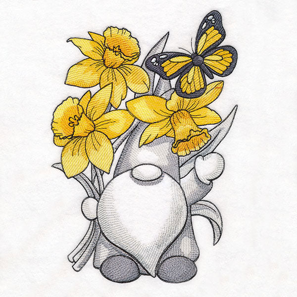 Among the Daffodils Gnome