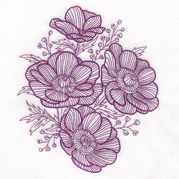 Dimension in Contour Anemone Bouquet