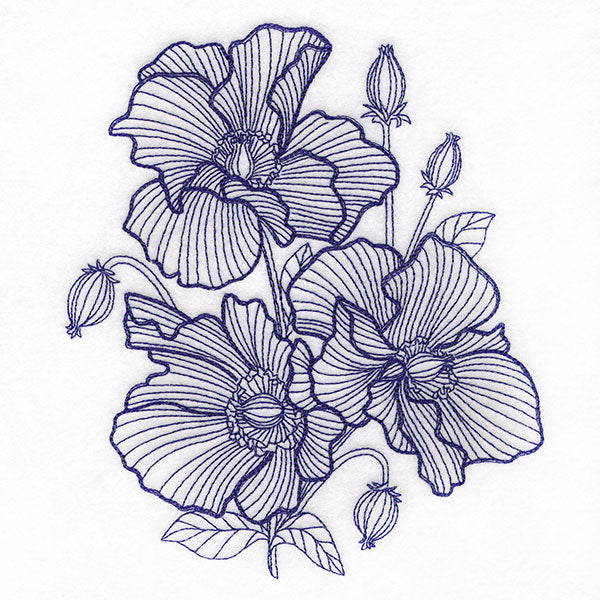 Dimension in Contour Poppy Bouquet