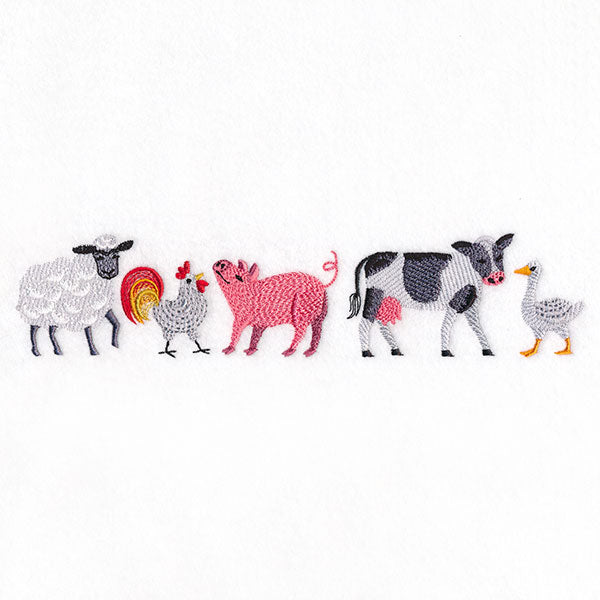 Fabulous Farm Animal Friends Border