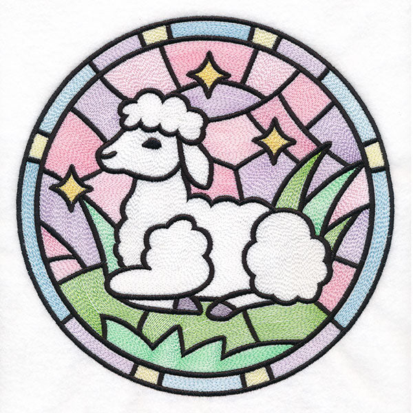 For the Love of Easter Stained Glass - Lamb