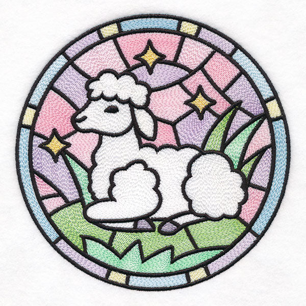 For the Love of Easter Stained Glass - Lamb
