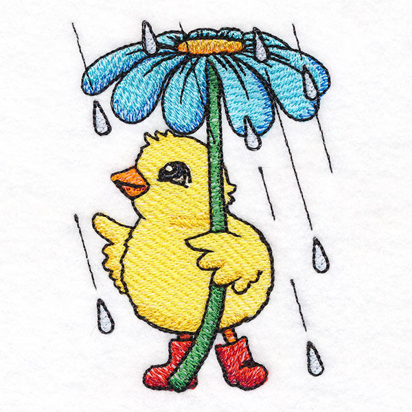 Spring Showers Chick & Flower Umbrella