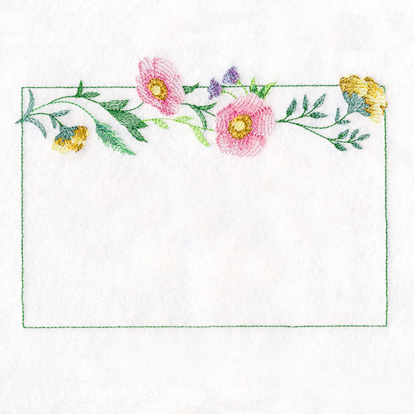 Fresh and Timeless Flowers Quilt Label
