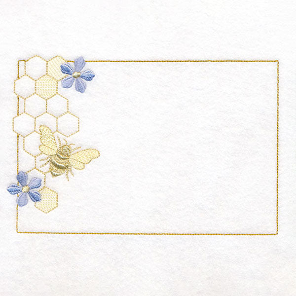 Buzzing with Wonder Honeybee Quilt Label
